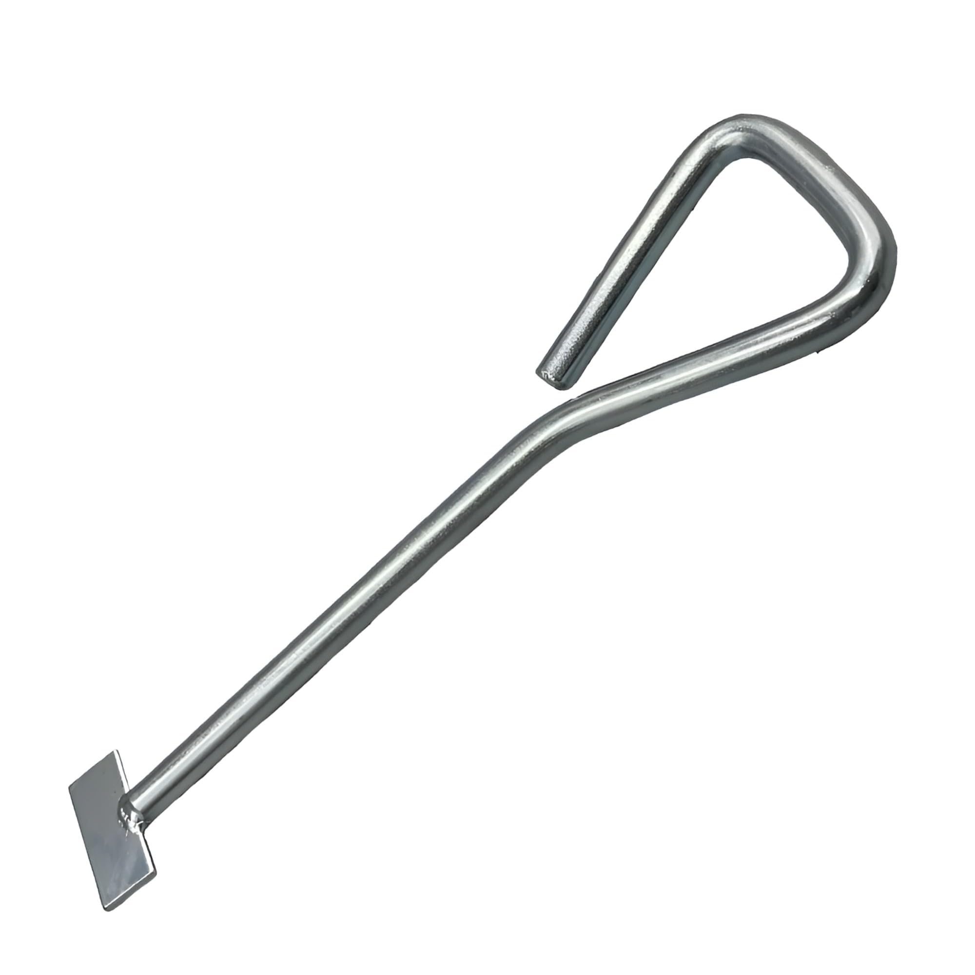 ReTaaj Single 20 & 12 Inch Heavy Duty Manhole Cover Lifting Keys Long Handled Carbon Steel Drain Cover Lifter (20 Inches)
