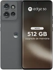 Smartphone Motorola Edge 50 5G - 512GB 24GB (12GB RAM+12GB Ram Boost) 50MP Sony Camera Moto AI Ultrarresistencia militar - Grey