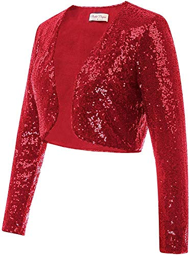 Image of PINK WINGS Girls Sequined Shrugs