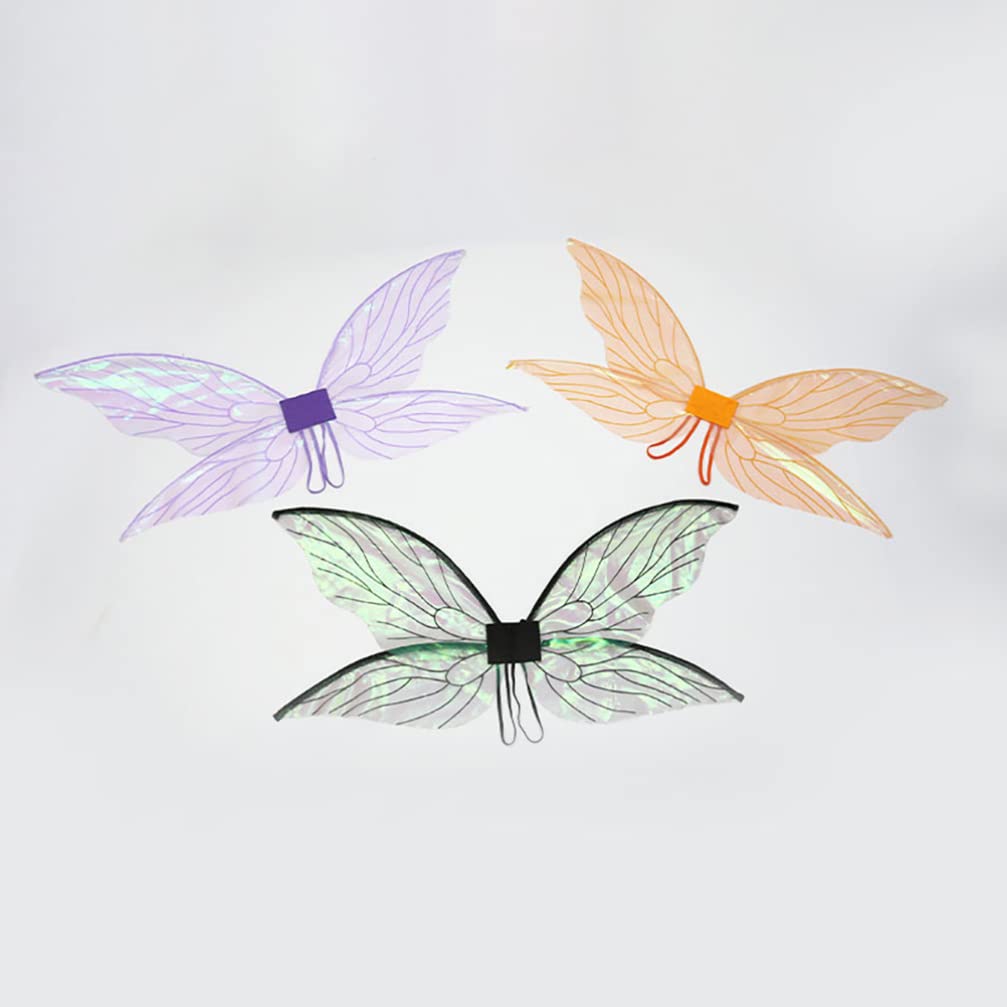 Alipis Ailes De Cigale pour Déguisement Cosplay Fête Carnaval Accessoires De Costume Femme Filles 30"X14" Ailes De Fée Légères Et Faciles À Porter