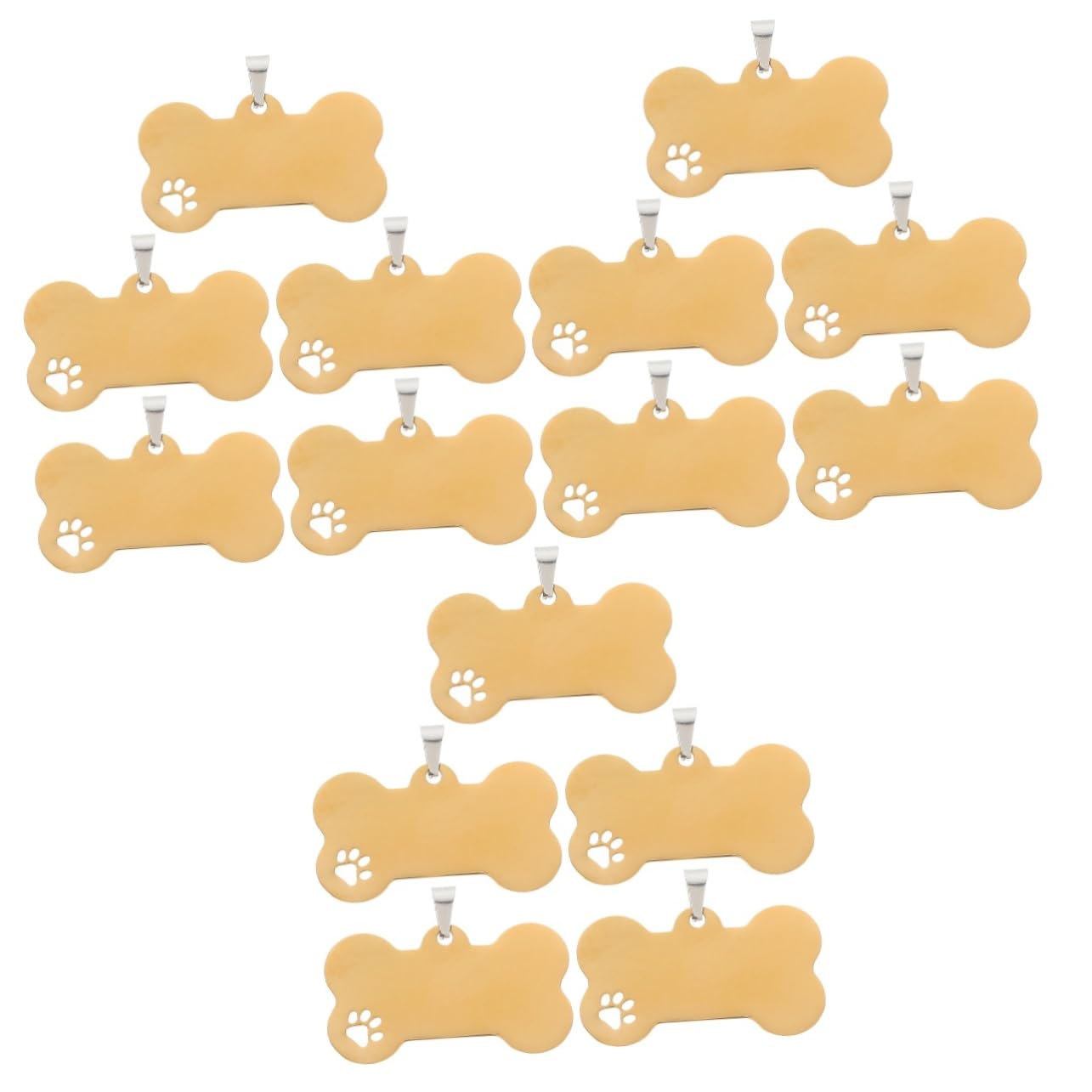Plaques identification animaux acier durable Kisangel étiquettes premium