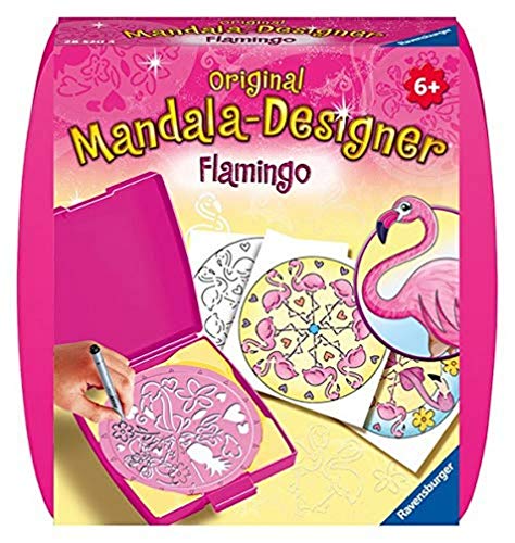 Ravensburger Mandala Designer Mini Flamingo 28520, Zeichnen Lernen für...