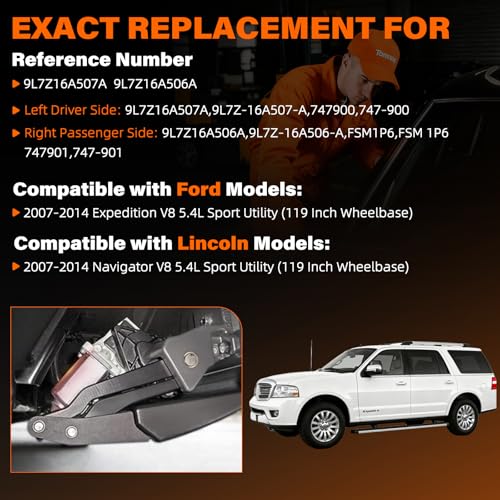 Conjunto motor estribos eléctricos para Ford Expedition miniatura 3