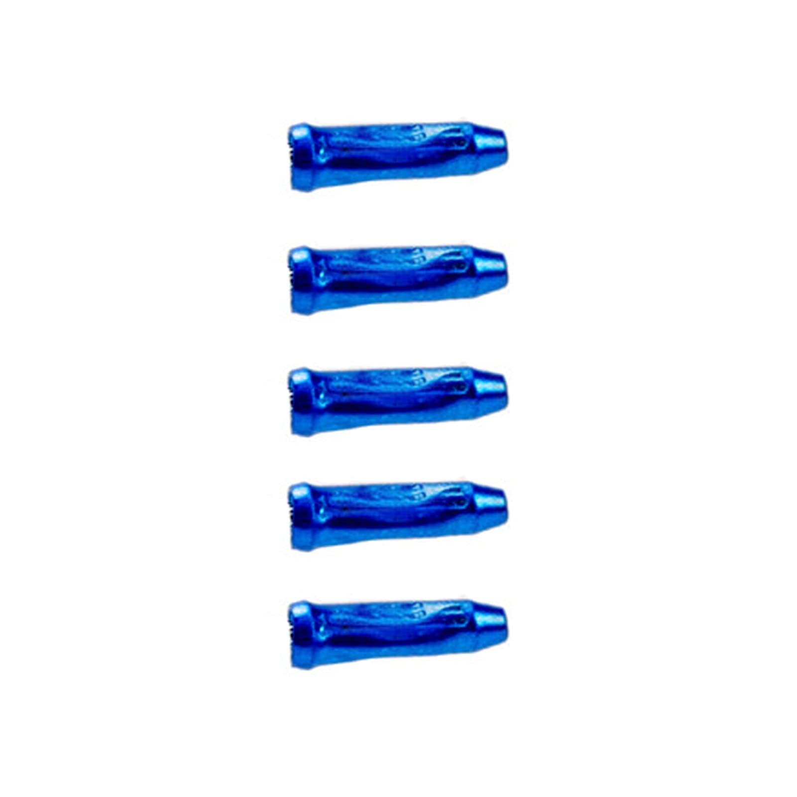 KEXYOAN Bike Cable End Caps 5pcs/lot Mountain Road Brake Derailleur Housing Inner Wire Cap Lined Ferrules Gear Shift Line Tail(Blue)