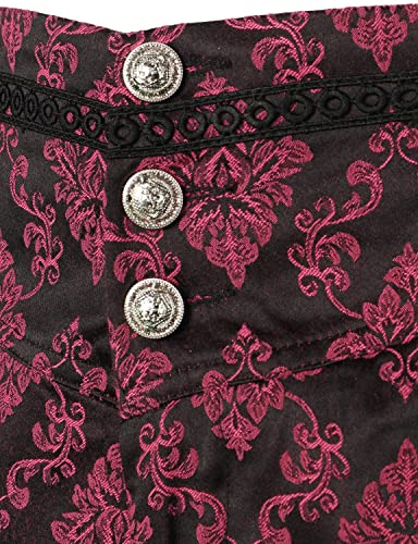 Image of VATPAVE Mens Gothic Pants Cosplay Costume Trousers Steampunk Victorian Pants