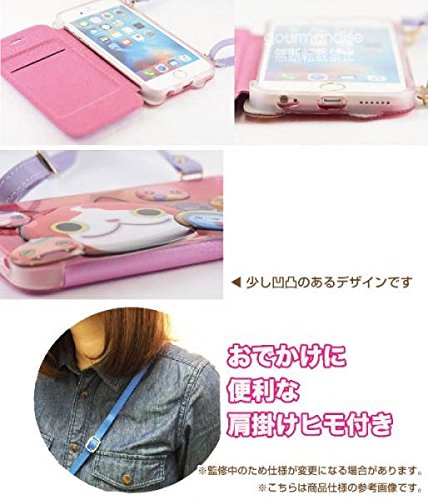 ???????? Bandai YW-21PK Yo-Kai Watch Punipuni Flip Case for iPhone 6s/iPhone 6 (with Strap), Pink