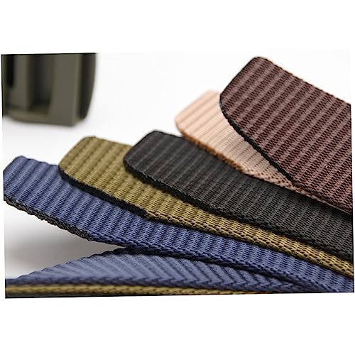 2pcs Canvas Belt Men Casual Belt Plastic Buckle Elastic for Daily Wear2