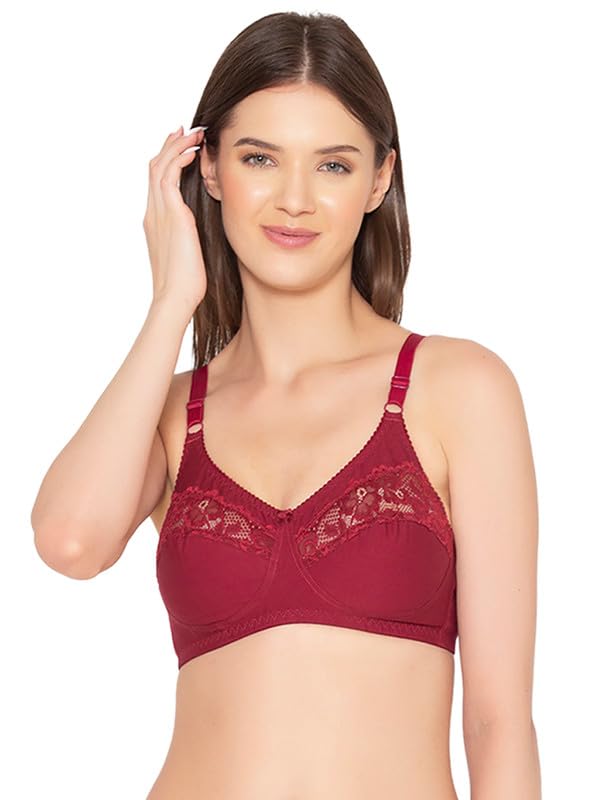 Image of Groversons Paris Beauty Women's Cotton, Full Coverage, Non-Padded, Non-Wired Bra (BR001)