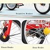 Bike 3 Wheels Foldable Adult Tricycle Cruiser With Cargo Basket Seniors Women Men Picnics Shopping Cycling Pedalling Blue 1 (Upgrade) #4