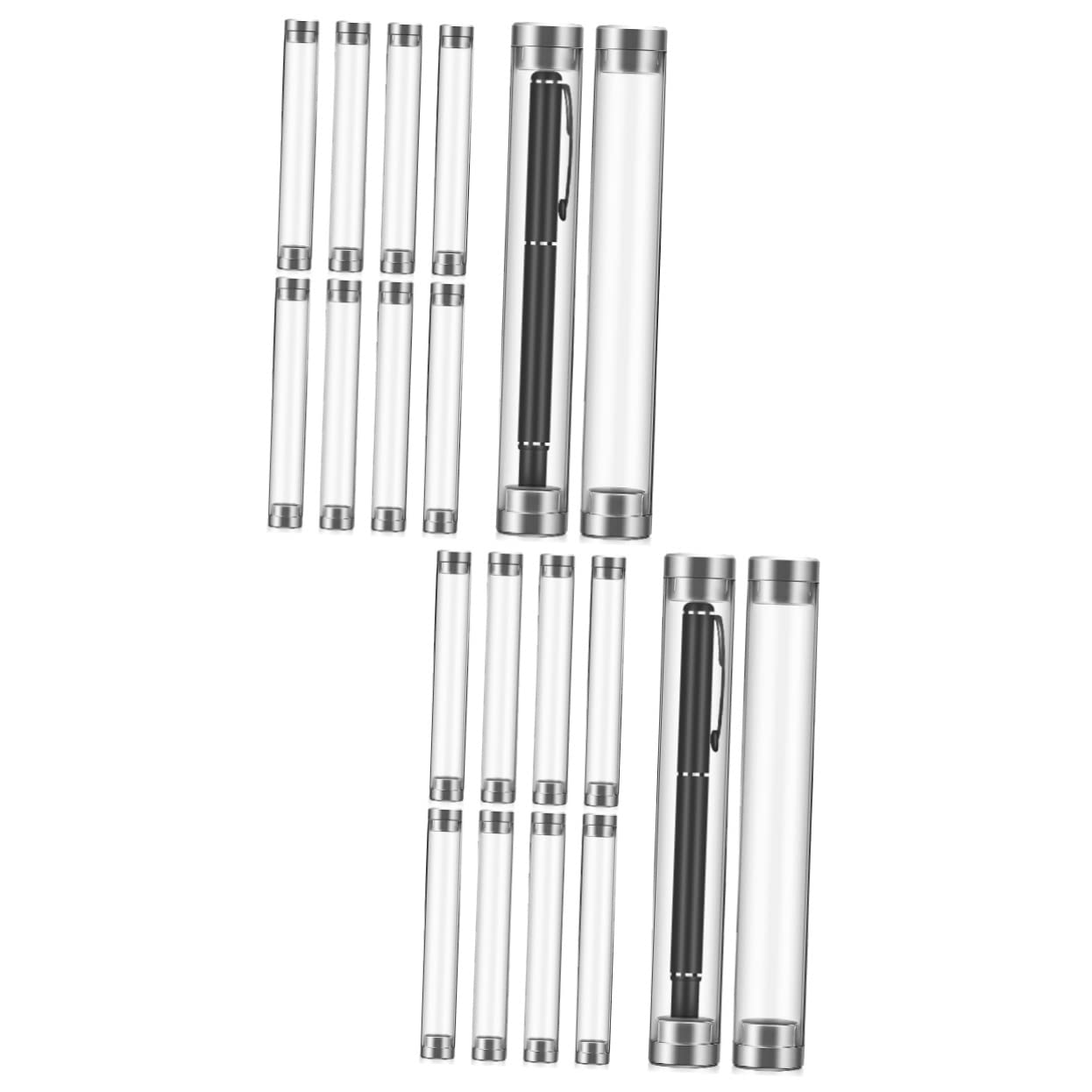 Ciieeo 2 Set Di Astucci Per Matite 3 Scatole Portaoggetti Divise Contenitori Impilabili in Assortiti Scuola Ufficio Viaggio 10 Pezzi * 2