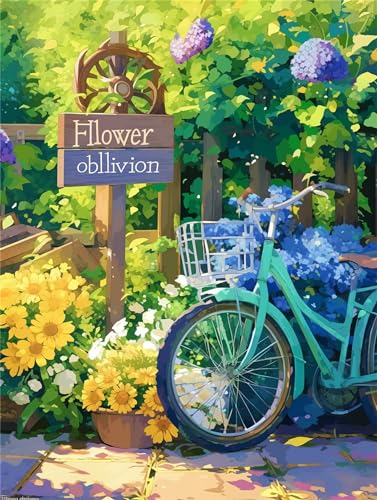 Peinture Diamant Vélo 65x85cm pour un moment créatif et une décoration salon