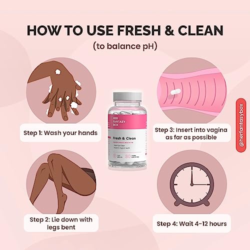 her fantasy box  fresh amp clean ph-restore vaginal suppositories  boric acid for ph balance odor control amp comfort  30 vegan suppositories