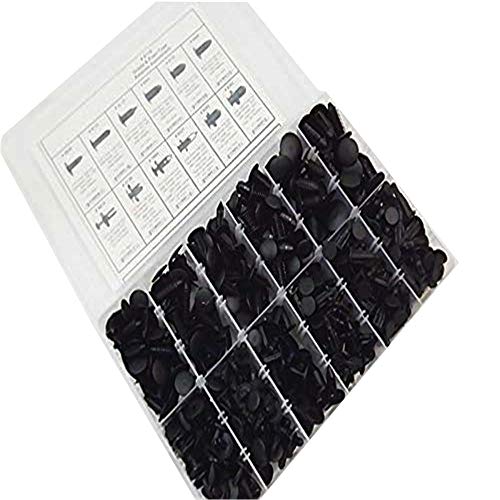 labwork 330 PCS Black Push Pins Automotive Retainers