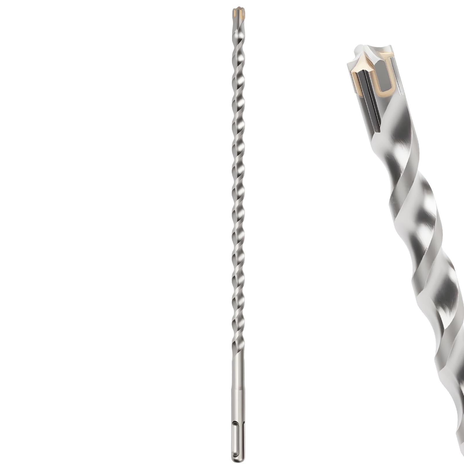 MOXPIFY 10mm Masonry Drill Bit 310mm Long, Hammer SDS Drill Bit for Reinforced Concrete, Brick Walls, SDS Plus Shank (10mm x 310mm) โ image 1