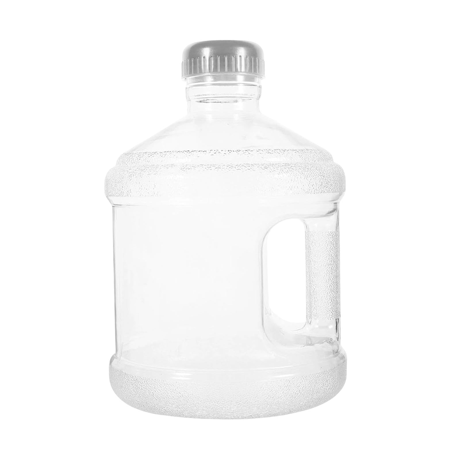 Milageto Water Bottle Drinking Bucket Sturdy Outdoor Reusable Drink Container Water Jug for Running Home Use Fitness Routines, 3L Clear