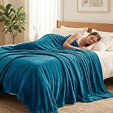 CozyLux Kuscheldecke Flauschig Decke 150x200 - XL Flanell Kuscheldecke 150x200, Weiche Sofa Decke, Warme Fleecedecke Wohndecke für 4 Jahreszeiten, Leicht Sofa Überwurf, Blanket 150x200 cm, Türkis