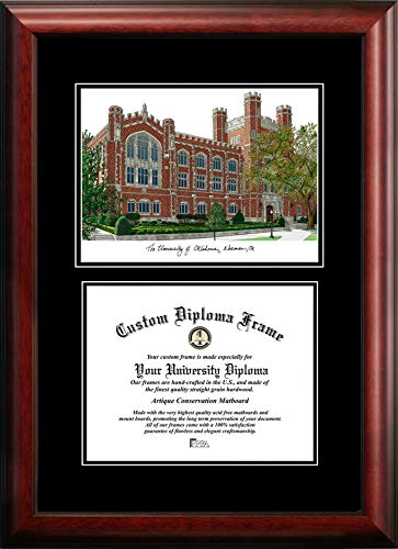 Campus Images OK998D University of Oklahoma Diplomate Diploma Frame, 8.5