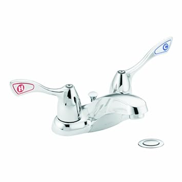 Moen 8820 Commercial M-Bition 4-Inch Centerset Lavatory Faucet with Drain 1.5 gpm, Chrome