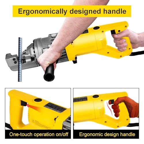 Máquina de corte de vergalhão portátil, ferramenta de corte de aço rosqueada à mão, equipamento de c