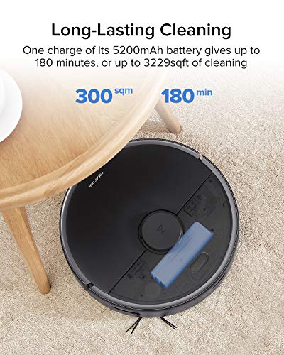 Roborock S4 Max Robot Vacuum with Lidar Navigation, 2000Pa Strong Suction, Multi-Level Mapping, Wi-Fi Connected with No-go Zones, Ideal for Carpets and Pets Robotic Vacuum