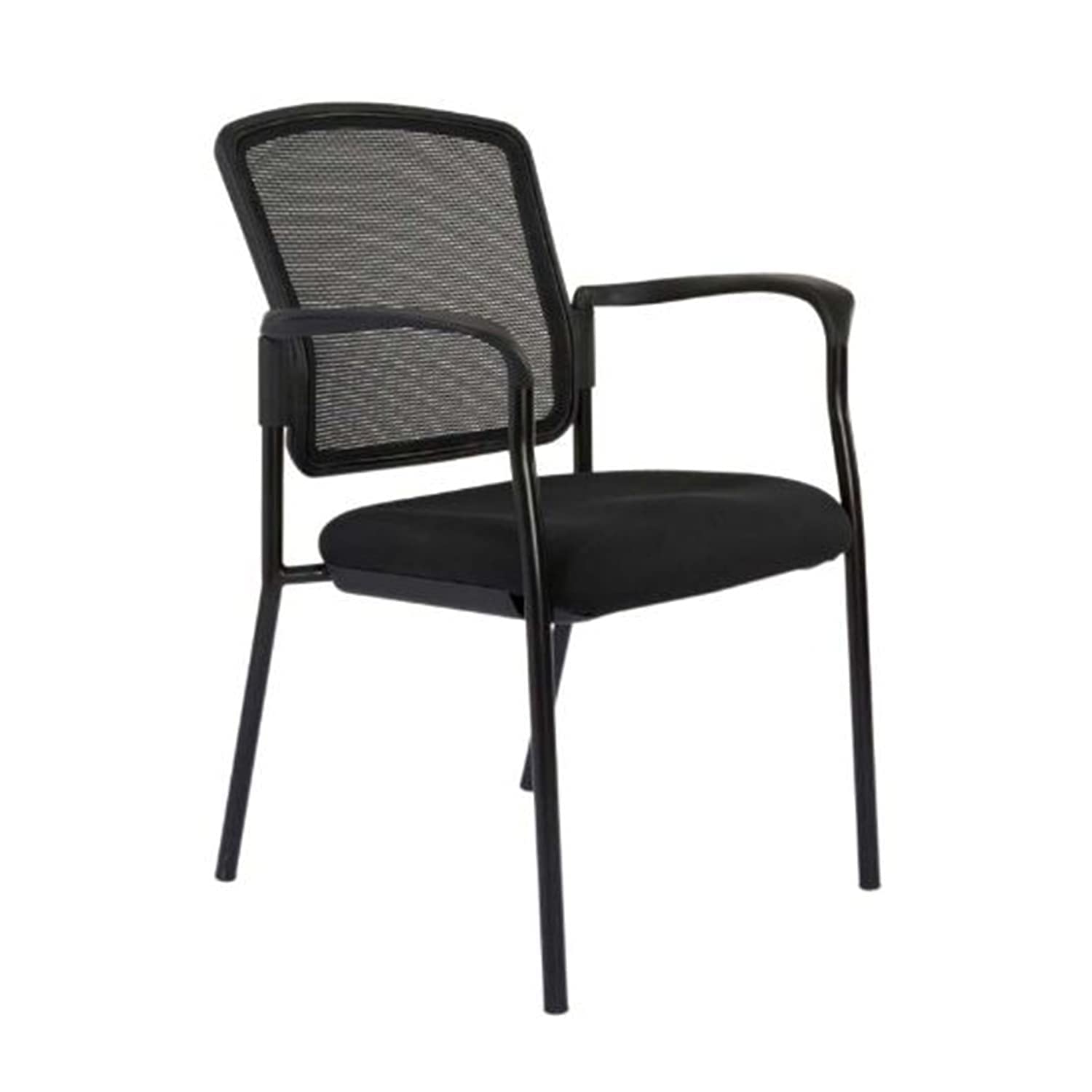 Mahmayi Erica 809Npf Visitors Mesh Guest Chair With Mesh Upholstery and Breathable Fabric (Black) Ta809Npfvblk