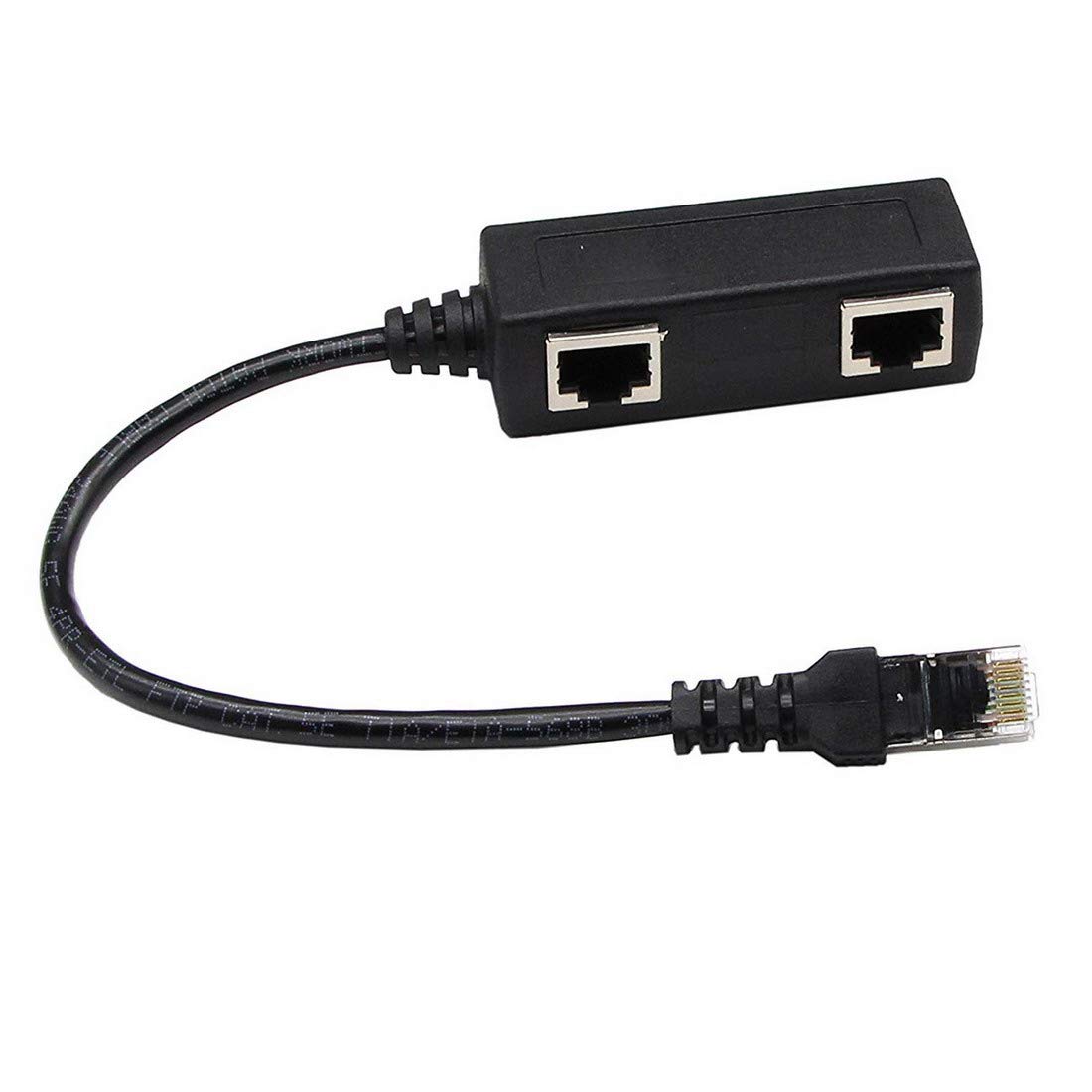 RJ45ネットワークスプリッタアダプタケーブル 1オスから2メスLANポート Amazon.co.jp: Rosebe RJ45ネットワークスプリッタアダプタ