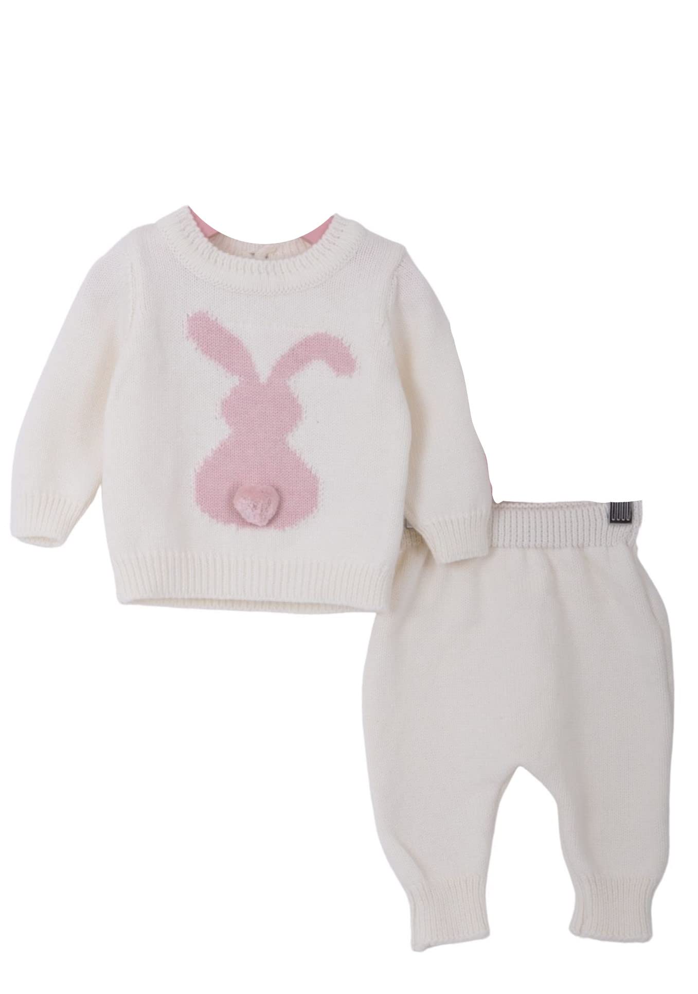 Ensemble de vêtements d'hiver tricotés bébé pull pantalon - 4