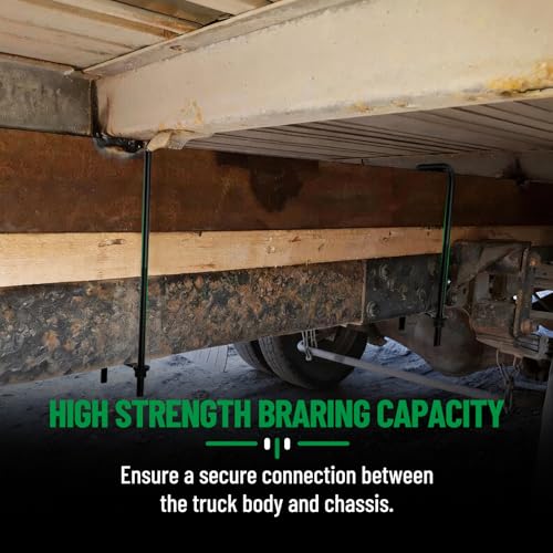 Image of 24 Inch Square Bend U-Bolt Kit for Truck Chassis | Heavy-Duty Steel Suspension Leaf Spring U Bolts with 6 Inch Tie Plates