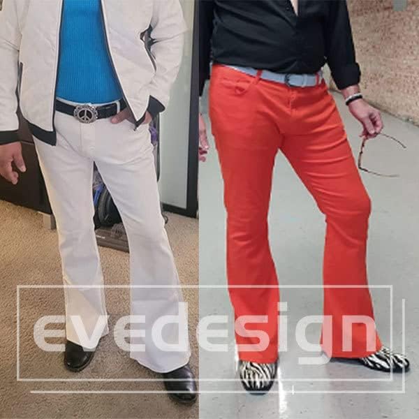 70s Disco Pants for Men,Mens Bell Bottom Jeans Pants,60s 70s Bell Bottoms Vintage Denim Pants Jeans for Men - Image 6