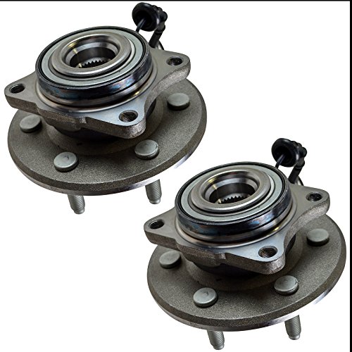 Image of TRQ 2 Piece Rear Wheel Bearing & Hub Assembly Set Compatible with 2003-2006 Ford Expedition Lincoln Navigator