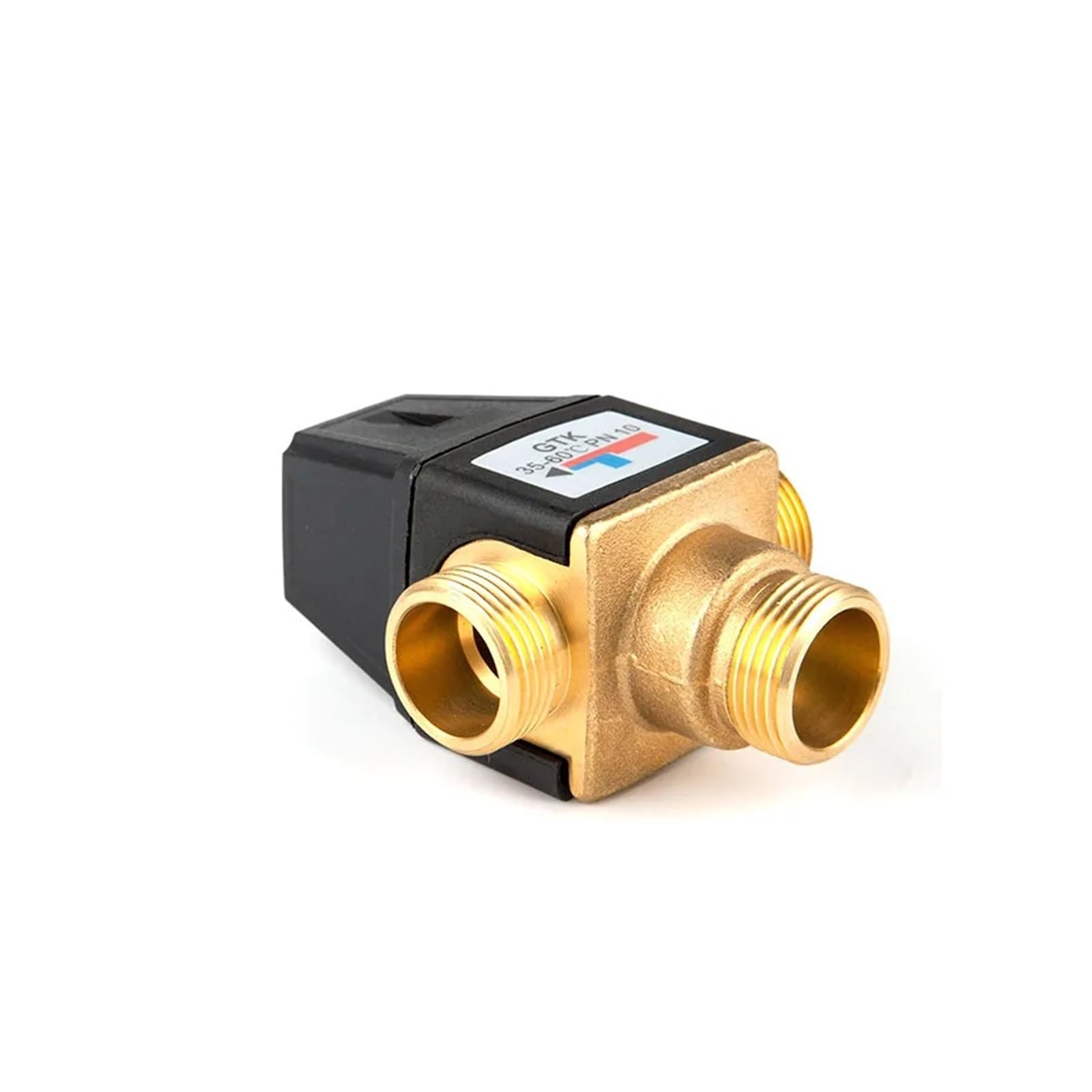 Válvula mezcladora termostática de 3 vías | Termostático de latón con rosca hembra/macho DN20/25 for calentador de agua solar(DN25 Female Thread)