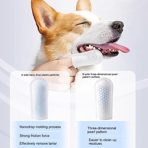 Escova de dentes para dedo de cachorro, Escova de cachorro para dente, Berços para limpeza de dentes