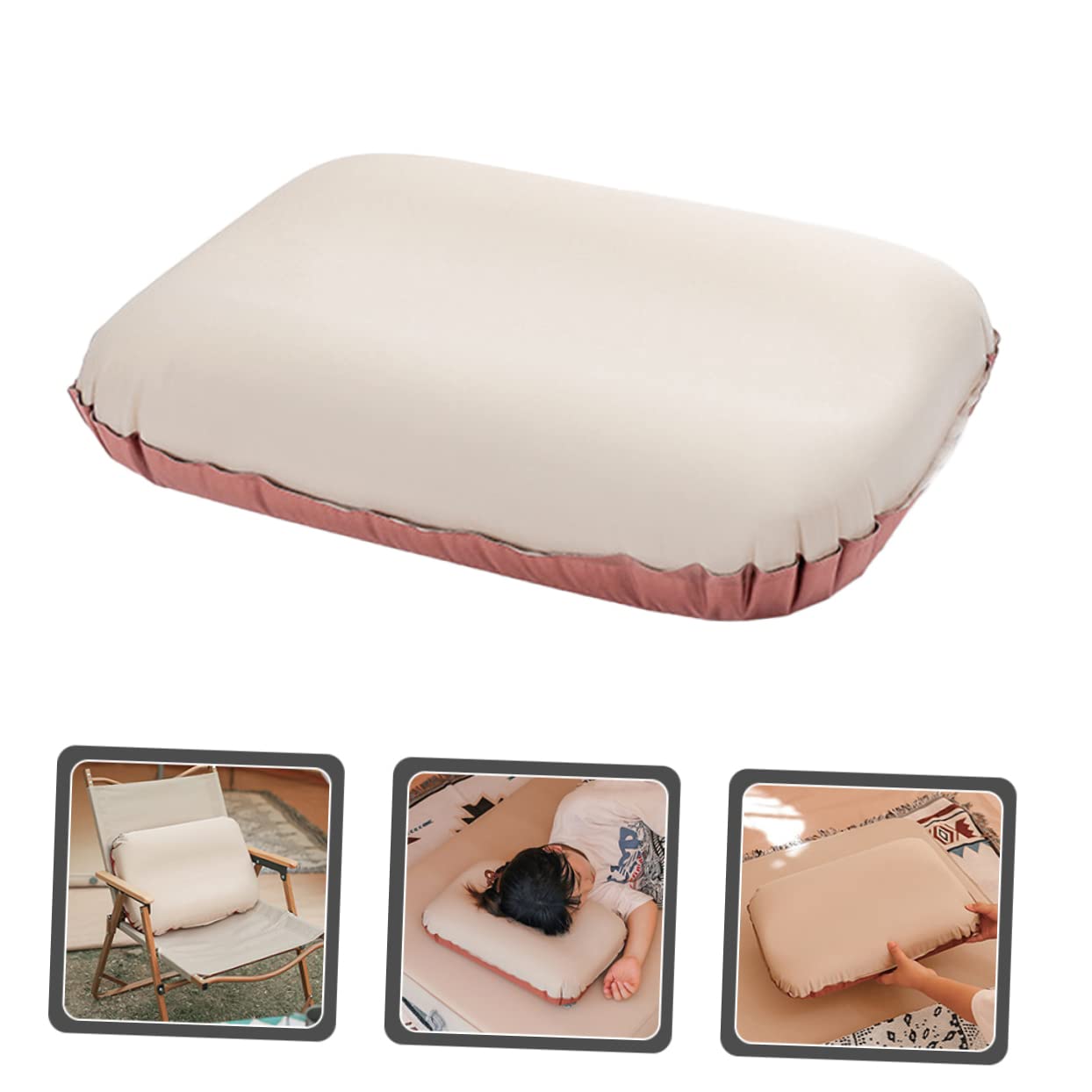 Didiseaon Cuscino Gonfiabile Portatile Per Cuscino Ergonomico Autogonfiante e Facile Trasportare e Riporre