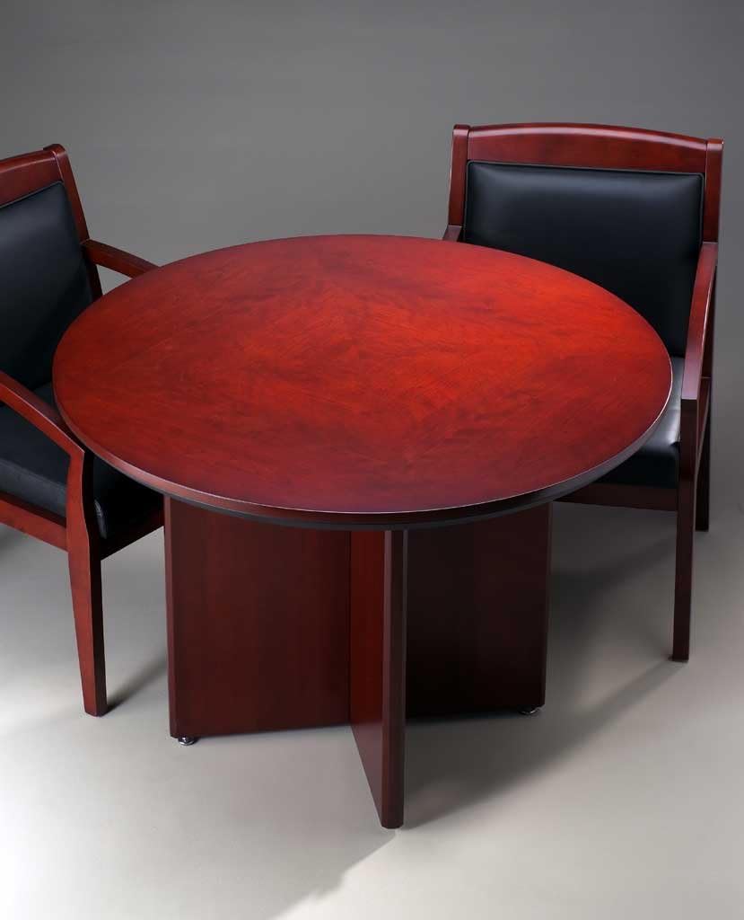 Conference Tables (Round) Mahogany Veneer Office Products