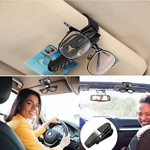 Zhongcp1 Clip Occhiali Custodia per Auto 4 Pezzi