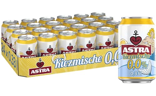 Astra Kiezmische 0 0% alkoholfreies Radler Alster in der 0 33l Dose Einweg (24 x 0.33 L) gleiche fruchtige Frische