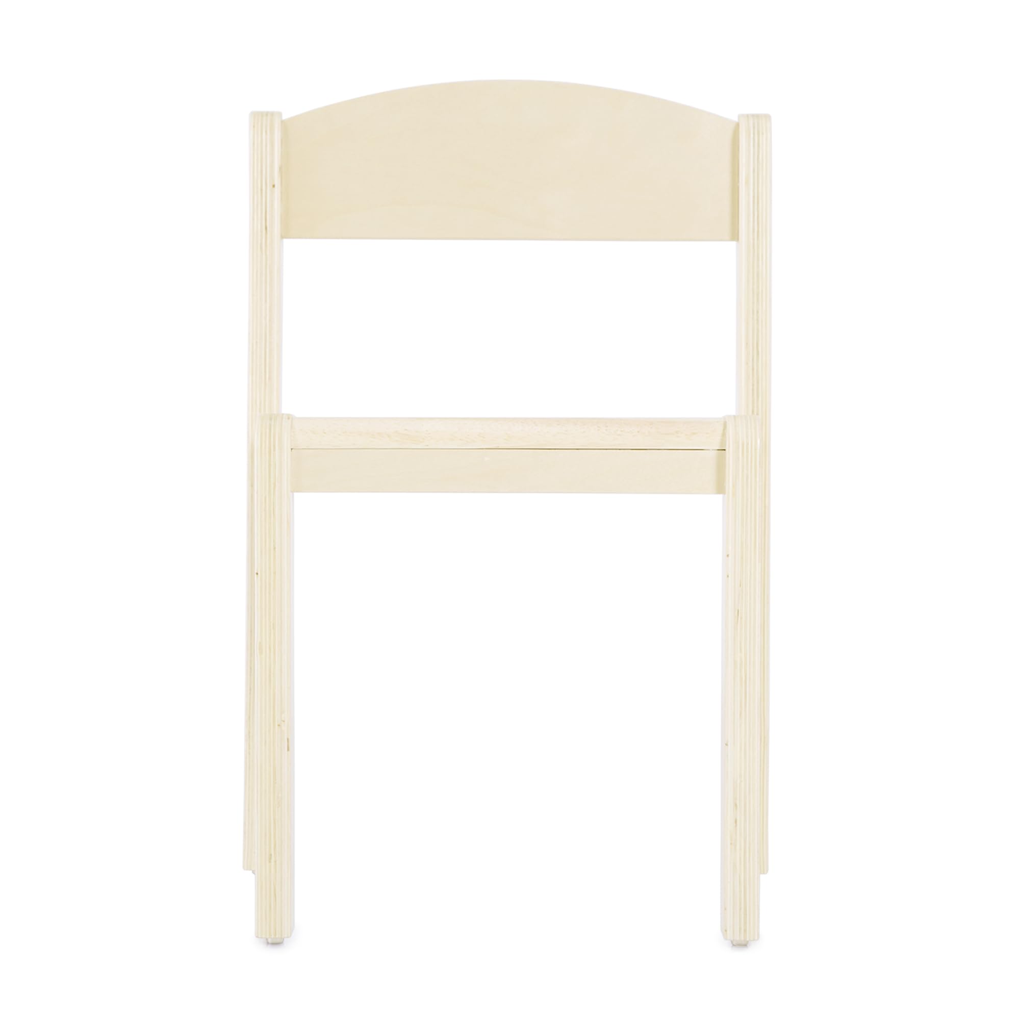 Guidecraft Stackable Wooden Classroom Chair, 14" Seat Height Solid Wood School Furniture, 4-Pack - Image 3