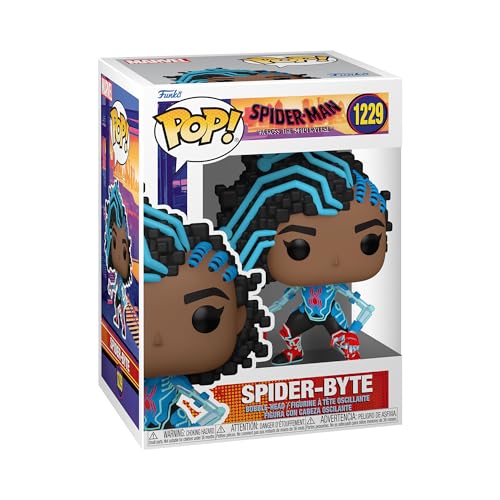 Funko Pop! Vinyl: Spider-Man: Across The Spider-Verse - Spider-Byte - Spiderman Into The Spiderverse 2 - Figura de Vinilo Coleccionable - Idea de Regalo- Mercancia Oficial - Movies Fans