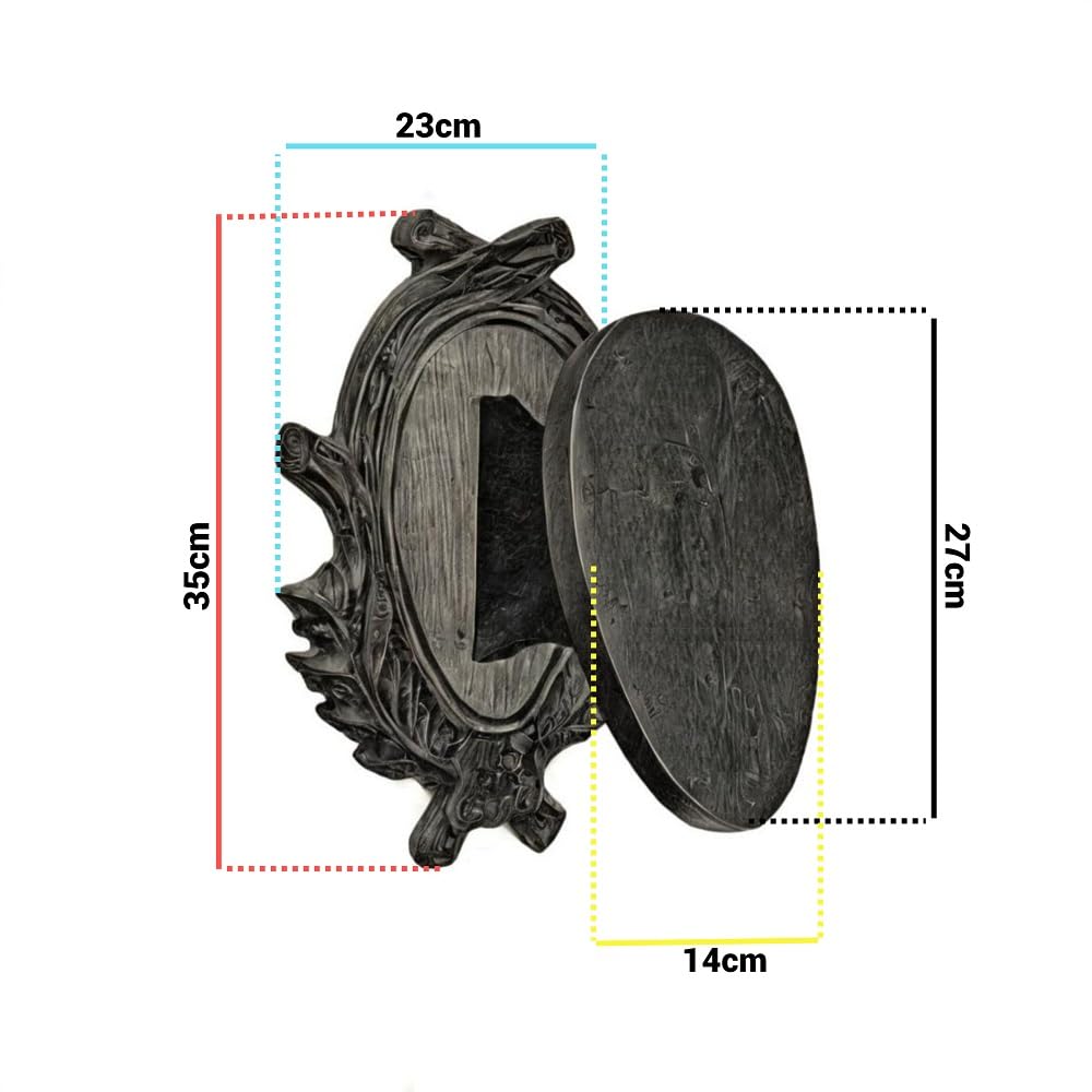 Hi Life Living Nature Scudo di Legno per Trofeo muflone. Pannello. Corna. Caccia. 35x23cm 0329