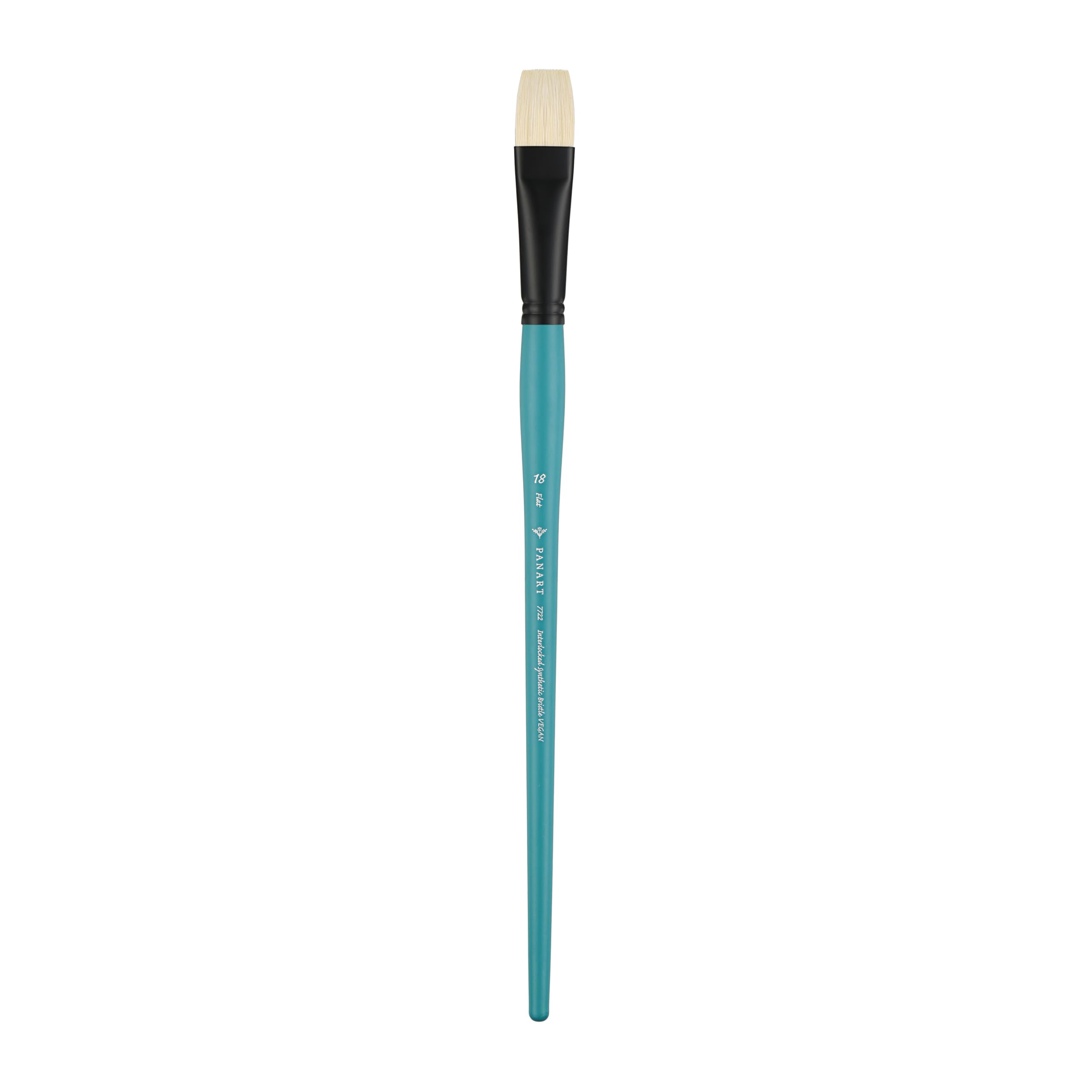 Pan Art Bristle Flat No. 18, Detail & Wash Brush for Oil Paints