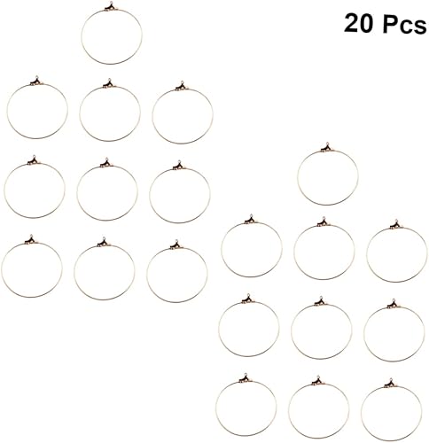 Miniatura 8 de 20 piezas de suministros de fabricación de joyas de acero inoxidable, ganchos de acero inoxidable, colgantes de acero inoxidable para tachuelas,