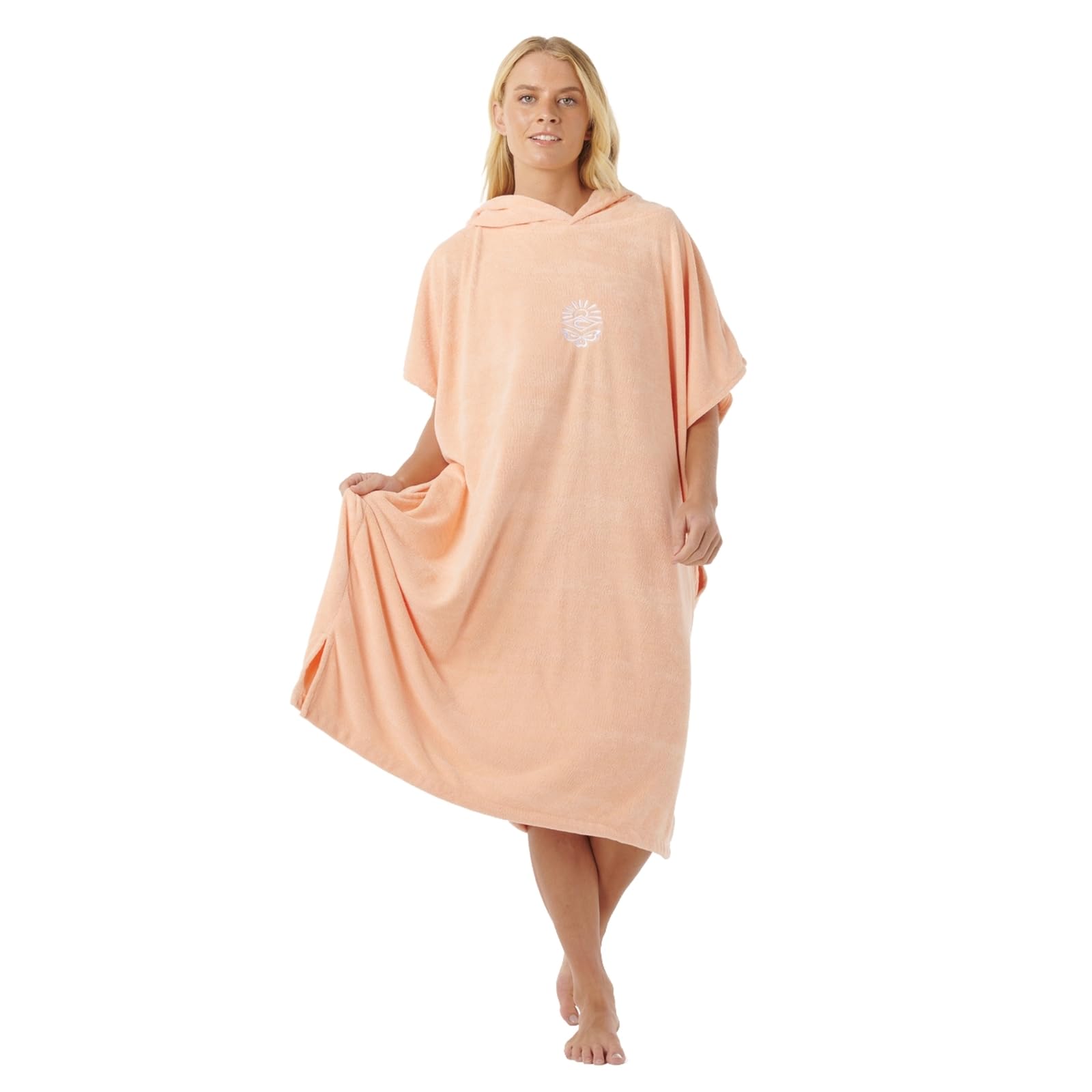 Rip Curl 2025 Frauen Klassisches Surf-Kapuzenhandtuch 00ZWTO - Bright Peach