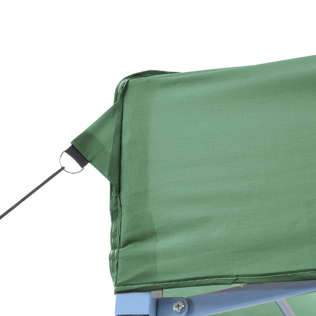 Markiza Pop-up 4 ściany zielony, 410 x 279 x 315 cm | Dach z tkaniny Oxford z powłoką PCW, przezroczyste okna, wejście z zamkiem błyskawicznym, rama stalowa
