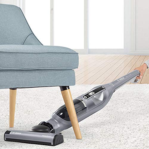 Bosch Flexxo Serie | 4 - Aspirateur rechargeable 2 en 1 sans fil : aspirateur balai et aspirateur de table, puissance 21,6V, accessoires intégrés, aspire différents types de sol, argent - Image 7