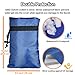 Enlarge Outdoor Faucet Cover for Winter Freeze Protection, 3M Thinsulate, 10”H x 6.3”W Hose Bib Covers for Wall Taps Outside, Waterproof & Frost Free Insulated Spigot Cover, 2 Pcs Faucet Socks - Blue