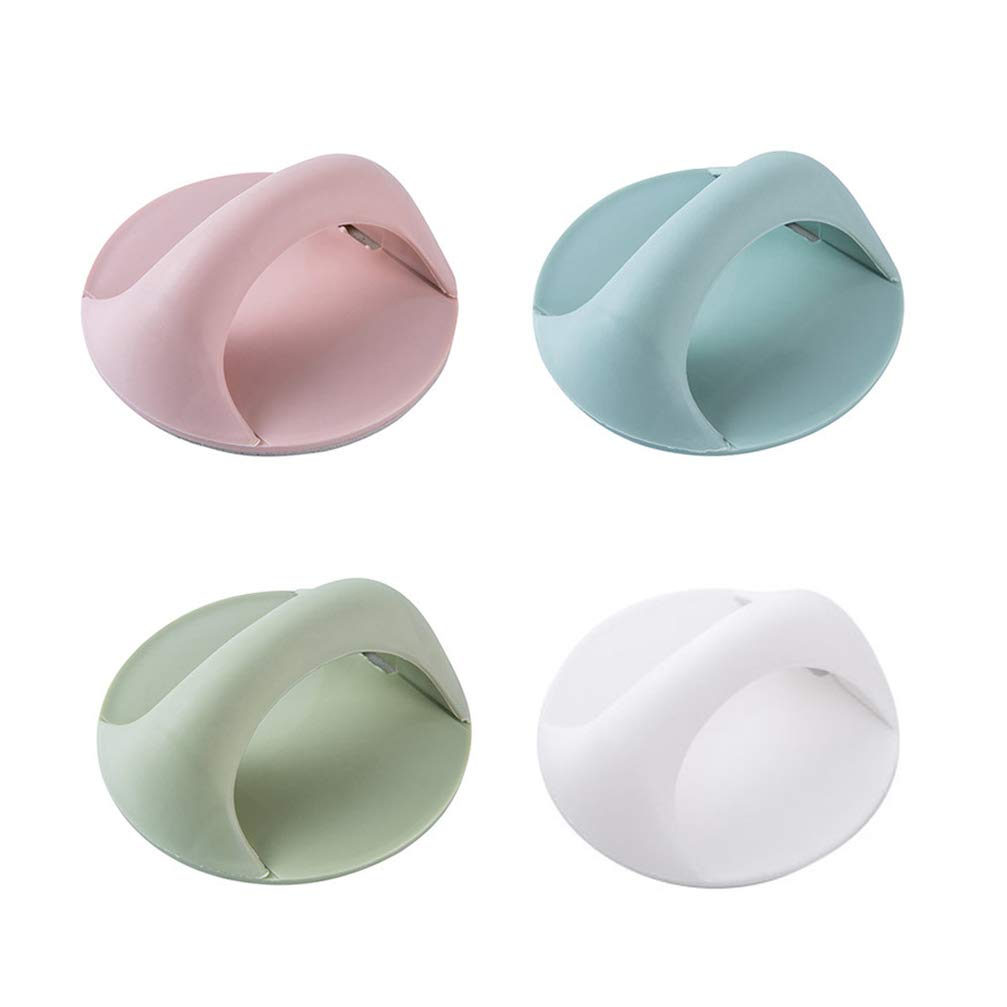 4pcs Adhesive Furnitrue Handles Small Pull Handles Window Pull Knob Multipurpose Handle Knobs for Drawer Cabinet Wardrobe