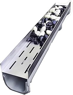 1pc Rectangle Drainage System Kit for Yard, Patio, and Garden - Stainles...