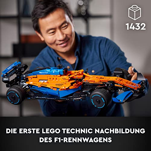 LEGO 42141 Technic McLaren Formel 1 Rennwagen, Rennauto Modellbausatz, 2022 Modellauto-Set für Erwachsene – Bild 3