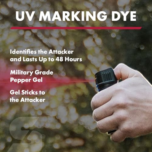 SABRE Tactical Pepper Gel With Belt Holster For Easy Carry, Maximum Police Strength OC Spray, Quick Access Fast Flip Top Safety, Tactical Design For Security Professionals, 1.8 fl oz - Image 5