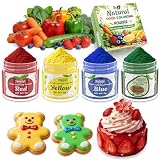 Natural Food Coloring Powder - 4 Colors Plant Based Natural Food Dye Powder, No FD&C & Artificial...